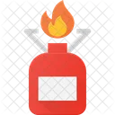 Camp Cooker Gas Icon