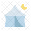 Camp Tent Night Icon