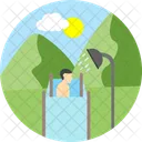 Camp Bath Camping Outdoor Icon