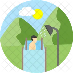 Camp bath  Icon