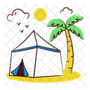 Camp Campsite Temporary Residence Icon