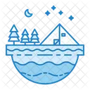 Adventure Camp Summer Icon