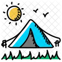 Tent Camp Encampment Icon