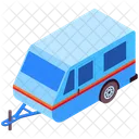 Camp Van Camping Trailer Icon