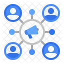 Campagne Virale Medias Sociaux Reseau Social Icône