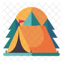 Campamento Senderismo Camping Icon