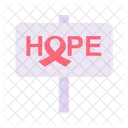Campana Contra El Cancer Campana Letrero De Esperanza Icono