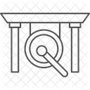 Gong Campana De Borde Fino Icono