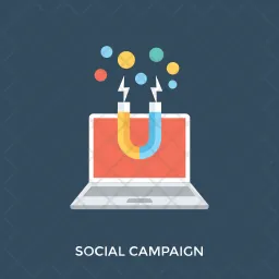 Campaña de redes sociales  Icono