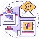 Pequena Empresa Lancamento E Mail Ícone