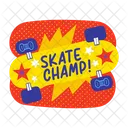 Campeon De Patinaje Patinaje Patineta Icon