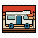 Camper Van Travel Icon