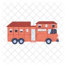 Vermelho Camper Van Ícone