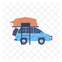 Carro Camping Barraca Ícone