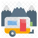 Camper Camping Transportation Icon