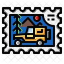 Travel Stamp Forest Icon