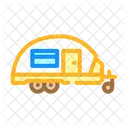 Camper Trailer Mobile Icon