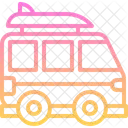 Camper Van Transportation Vehicle Icon