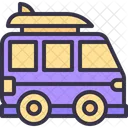 Camper Van Transportation Vehicle Icon