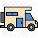 Camper Van Bus Camp Icon