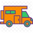 Camper Van Bus Camp Icon