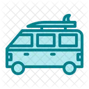 Camper Van Caravan Vehicle Icon