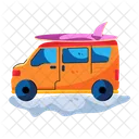 Camper Van Mini Bus Van Travel Icon