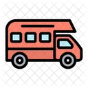 Camper Van Travel Transport Icon