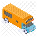 Camper Van Automobile Icon