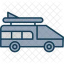 Caravan Transport Vehicle Icon