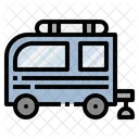 Camper Van Motorhome Camping Icon