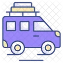 Camper Van Caravan Transport Icon