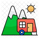 Camper Van Caravan Vehicle Icon