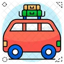 Camper Van Road Trip Vehicle Icon