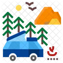 Camper Van Travel Icon