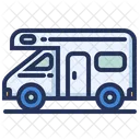Camper Trailer Van Icon