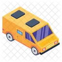 Road Journey Minibus Camper Van Icon