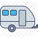 Camper Van Caravan Trailer Icon