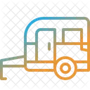 Camper Van Caravan Trailer Icon