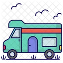 Camper Van Caravan Transport Icon