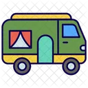 Camper Van Caravan Transport Icon