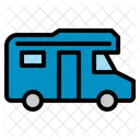 Campervan Transport Vehicle Travel Caravan Vacation Holiday Icon