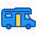 Campervan Transport Vehicle Travel Caravan Vacation Holiday Icon