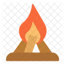Bonfire Fire Camping Icon