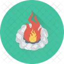 Campfire Camping Flames Icon