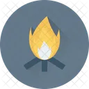 Campfire Camping Flames Icon
