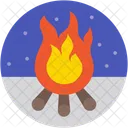 Campfire Camping Campsite Icon