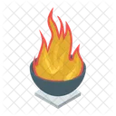 Campfire Burning Wood Firewood Icon