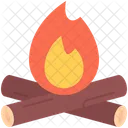 Firewood Fire Bonfire Icon