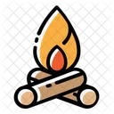 Campfire Bonfire Night Icon